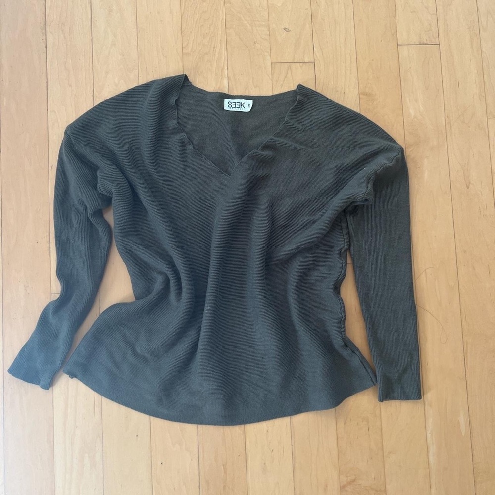 LF oversized olive green sweater